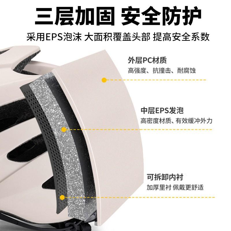 Aero Cycling Helmet Road Mountain Bike Riding Unisex Adult Safety PC Shell Ventilated One-Piece Design