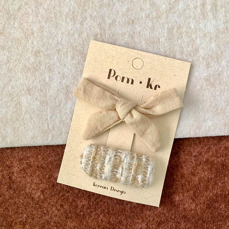 Polka Dot Blue Bow Hair Clip - Versatile Korean Style Baby Accessory