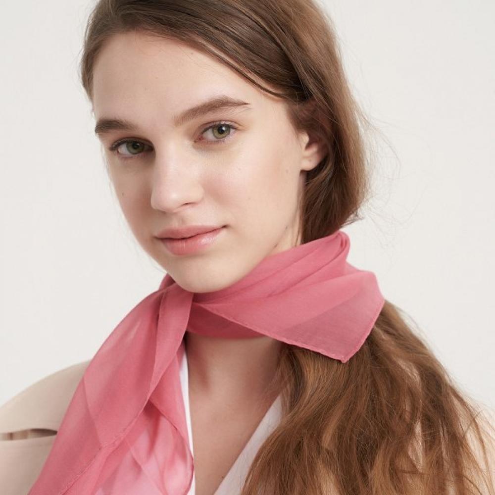 Bb De Chiffon Silk Scarf 7color Solid