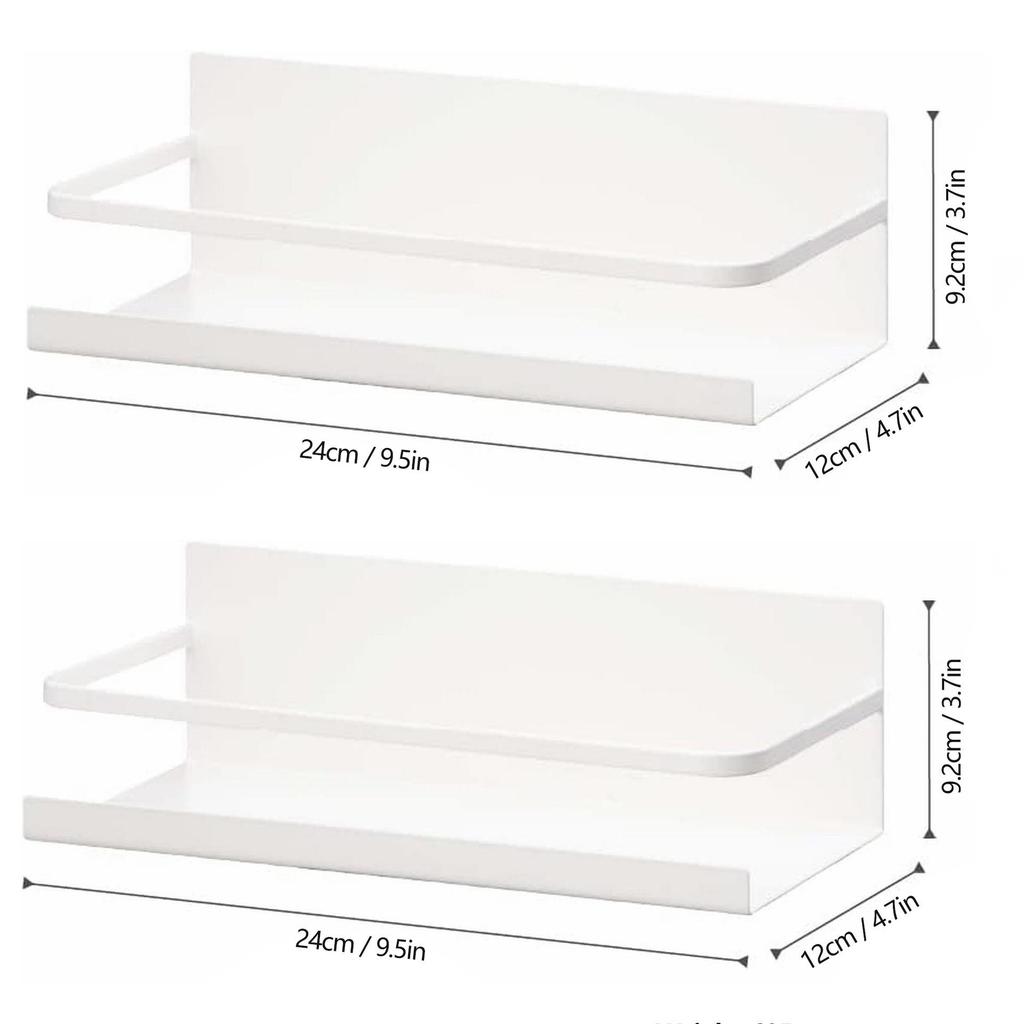 Magnetic Wall-Mounted Refrigerator Storage Shelf