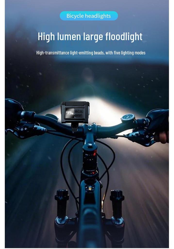 Smart Induction Bicycle Headlight - High Brightness, Waterproof, Strong Light for Night Riding