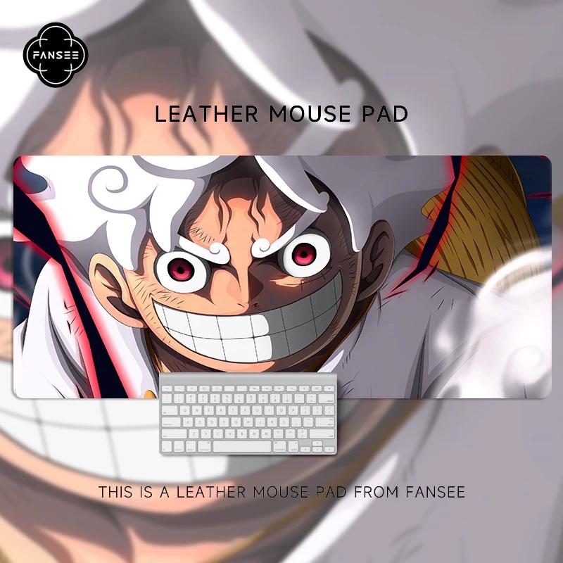 Cartoon  Animation ONE PIECE Monkey D. Luffy Leather Mouse Pad Oversized Animation Two-dimensional Office Computer Desk Pad Waterproof Non-slip Pad