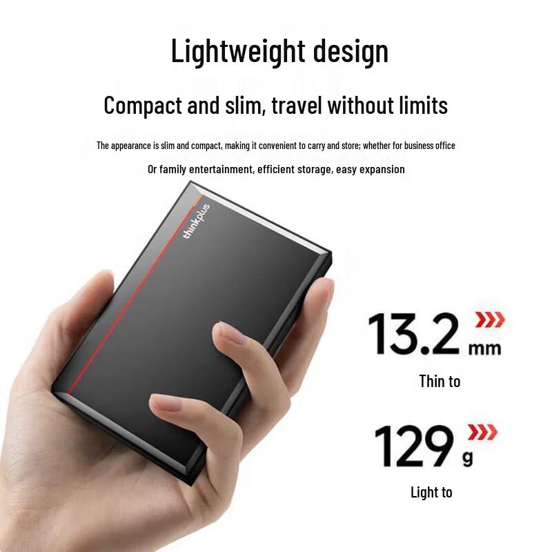 Lenovo Thinkplus UD100 USB 3.0 Portable External Hard Drive