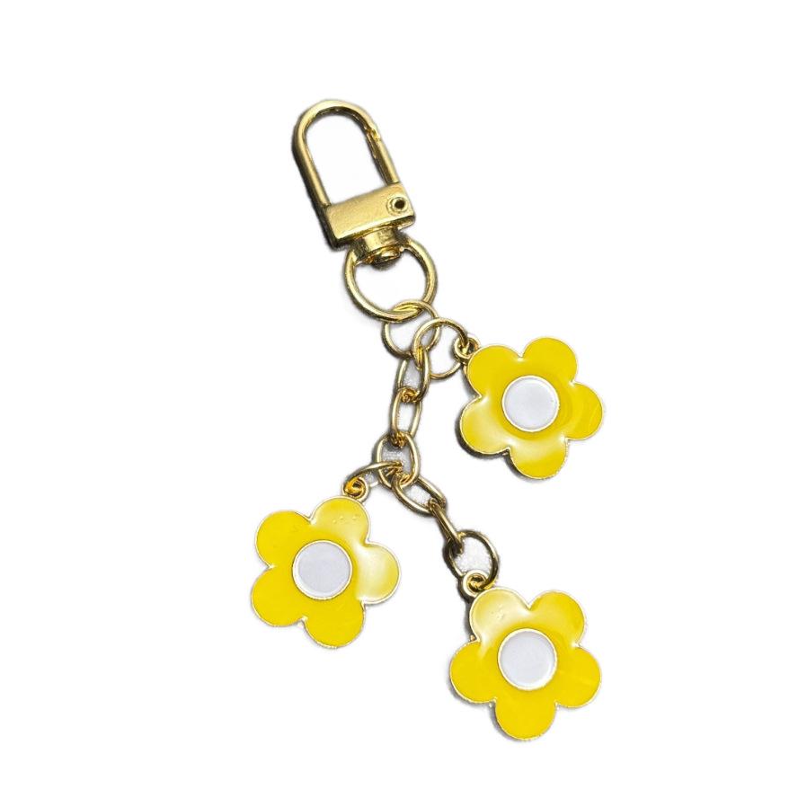 Minimalistyczny Kwiatowy Breloczek Transgraniczny: Uroczy Świeży Dodatek do Torby dla Pary.