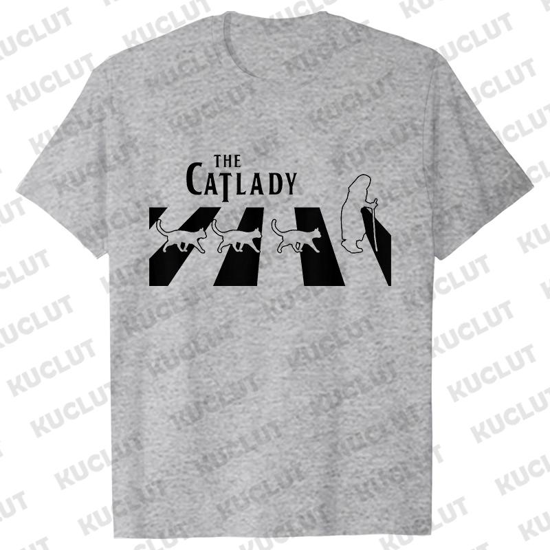 The Cat Lady Graphic T Shirts Unisex Funny for Cat Lovers T Shirt Summer Clothes Shirts Fashion Casual Short Sleeve Tees Shirts