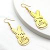 Kpop Lil Peep Rabbit Sad for Love Couple Drop Earring for Women Stainless Steel Gold Color Music Fans Earring Jewelry E3624S01