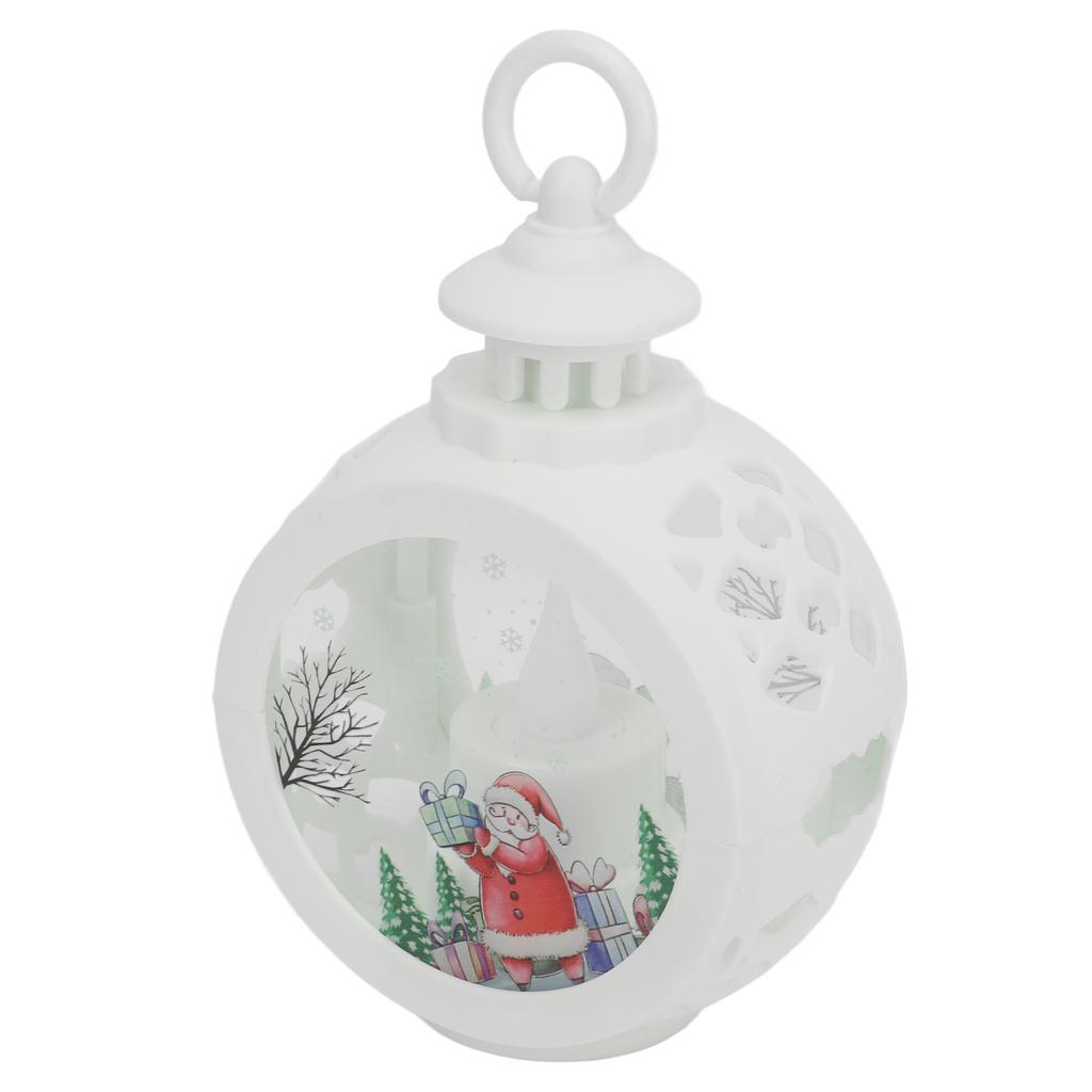 Christmas Lantern Vintage Exquisite Texture Festive Hanging Lantern for Desktop Ornament Party