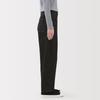 MUJI Kapok Blend Denim Barrel Size M Women's Pants, Black, (BE1ZEA5A)