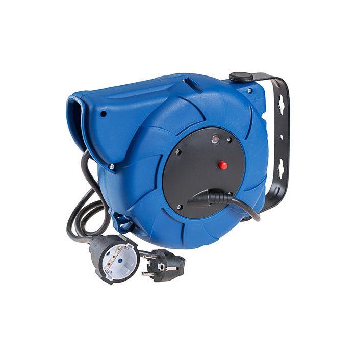 Enrouleur De Cable Automatique 3x1.5mm 16 Metres Avec 1 Base Schuko T/tl 4.8mm 16a 250v 71251a Solera
