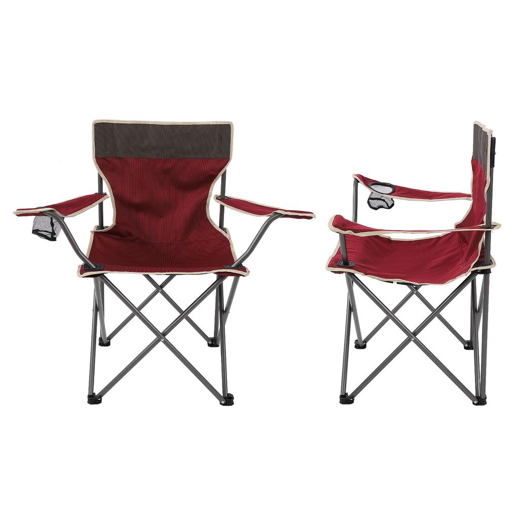 Outdoor-Klappstühle Oxford-Stoff Tragbarer Stuhl mit Aufbewahrungstasche für Wandern Camping Picknick
