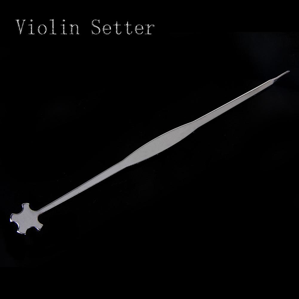 Violin/Viola Soundpost Hook Second Setter Violin Soundpost Adjustment Tool, Stainless Steel