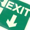 Glow In Dark Exit Signs Luminous Security Stickers Wall Safety Adhesive Fire Evacuation Directional Night Visibility Signage