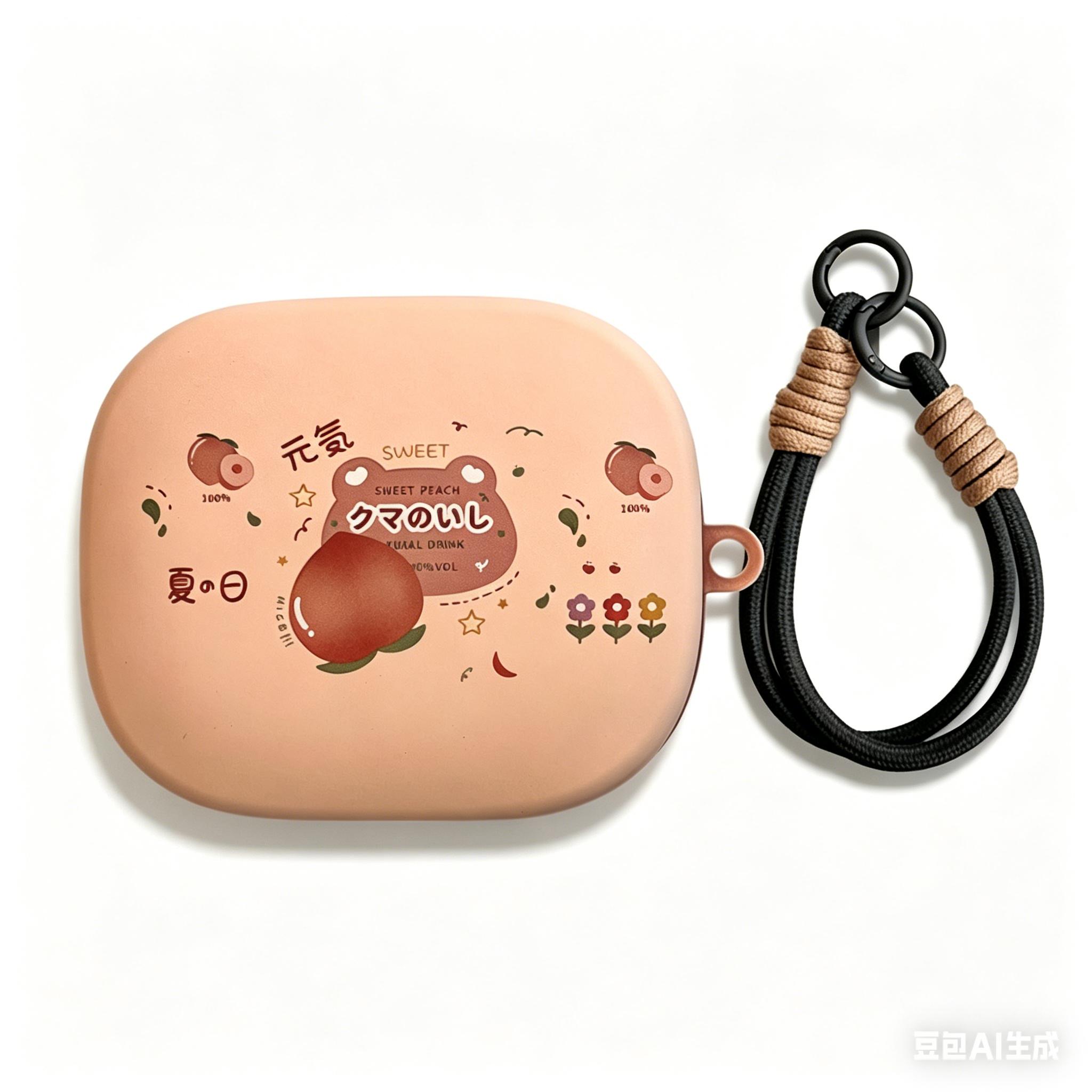 Schattige Cartoon Siliconen Hoesje Voor Shokz OpenFit Pro Oorhaak Koptelefoons - Schokbestendig Mat Beschermhoes Met Lanyard Shokz OpenFit Pro