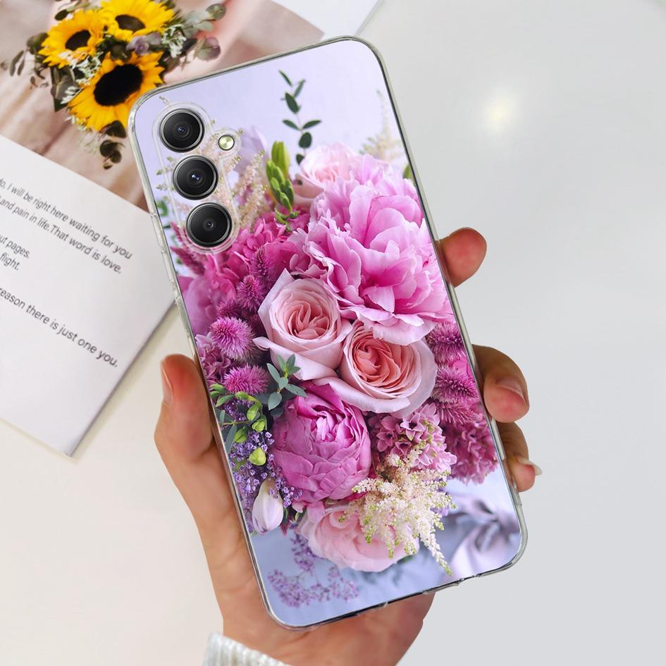 For Samsung Galaxy A25 5G Case Silicone Soft TPU Bumper Cute Cartoon Cat Butterfly Phone Cover For Samsung A25 5G 2023 A 25 Capa