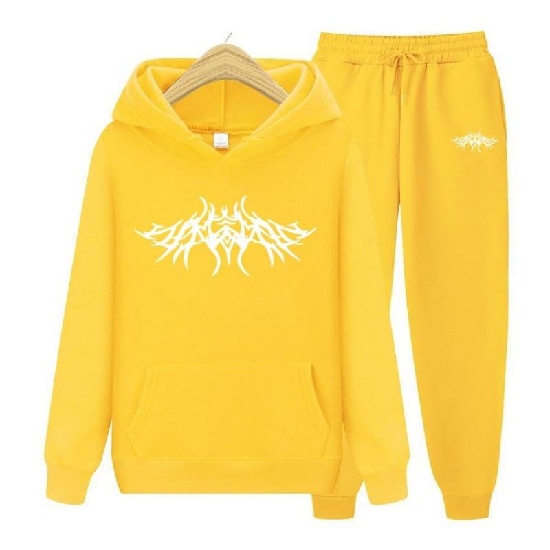 2026 Women's Hoodie Autumn Men's Hoodie + Pants Sets Solid Color Women Hoodie Suit Hoodie Two Pieces Set Hooded Sweatshirt