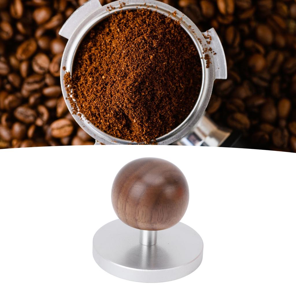 Coffee Tamper Wooden Handle Professional Uniform Pressing Small Coffee Tamping Tool for Home Cafe
