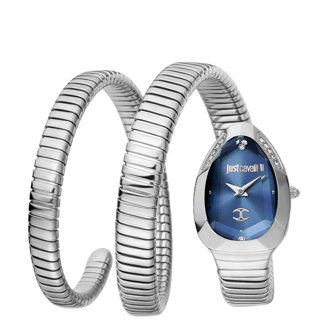 Just Cavalli Serpente Metallica Blue Dial