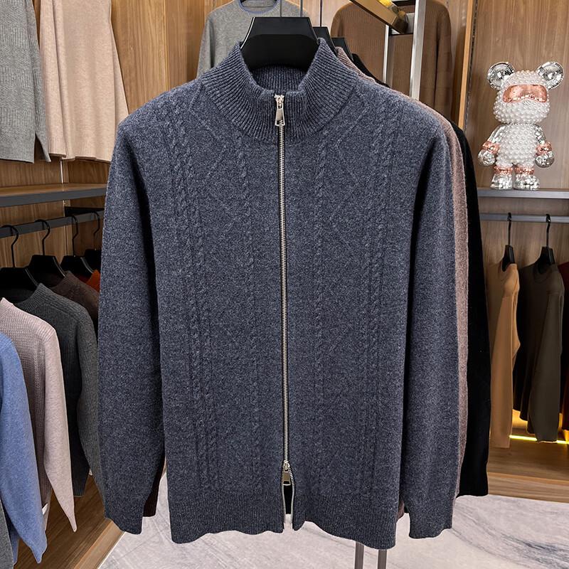 

Antônio Men s Luxury 100% Wool Cardigan 3XL (56)