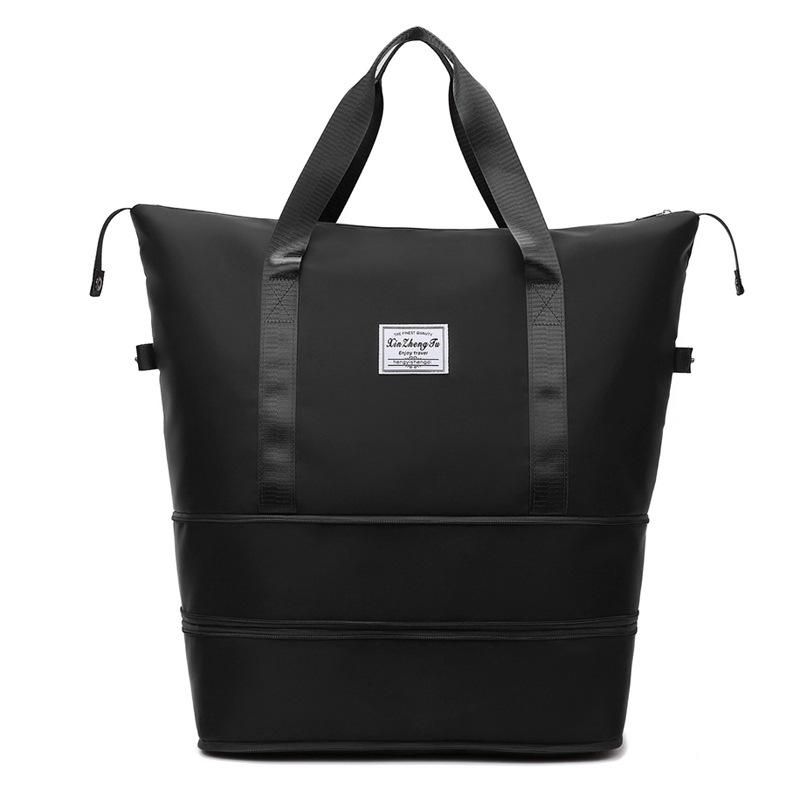 Expandable Water-Resistant Sports Bag with Wet/Dry Separation for Travel & Outdoor Activities