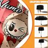 Custom Name Personalized Labubu Print Umbrella, Auto Open Close, 8‑Rib Sturdy Frame, Commute Camping Hiking Use, Birthday Gift