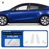 For Tesla Model Y Juniper Model Y 2025 2026 TPU Car Headlight RearView B Pillars Film Paint Protection Anti-scratch Accessories