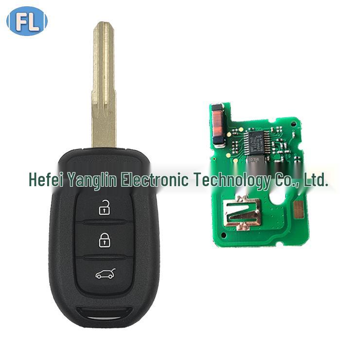 Renault Koleos Remote Key: 3-Button, Straight Handle, 4A Chip, 433 MHz