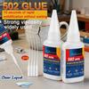 1/3/5Pcs Glue 502 High Strength Quick-Drying Cyanoacrylate Adhesive High Strength Liquid Glue Tool With Precision Distributor