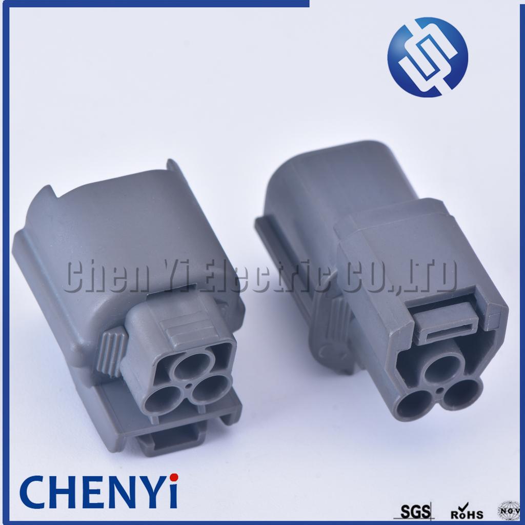 3 Pin Automotive Wire Harness Connector Plastic Plug 6181-0072 6189-0131 For Excavator Sensor Solenoid Valve Yamaha OBD2