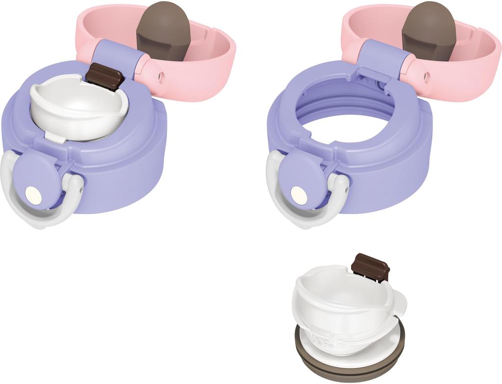 Thermos Water Bottle Vacuum Insulated Mobile Mug 350ml Ribbon White RWH JNR-353G