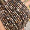 Handgefertigte facettierte Pietersit-Perlen für DIY-Schmuck