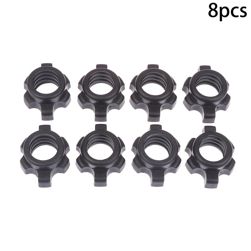 8/16Pcs Barbell Dumbbell Hexagonal Nut Fixing Accessories Home Gym Fitness Equipment Rod Screw Screw Collar Clamp