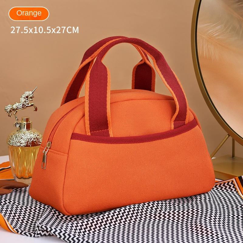 

New Handheld Makeup Bag with Large Capacity Advanced cosmetic bag Portable Canvas Waterproof Cosmetic organizer Travel Essential помаранчевий