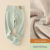 Kinder Kaschmir Seide Fleecegefütterte Winterhose: Warme, hochtaillierte Leggings für Jungen & Mädchen