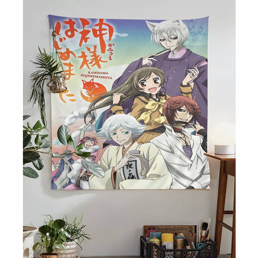 Anime KKamisama Kiss HajimemashitaMT Tapestry Art Printing Japanese Wall Tapestry Anime Wall Hanging Home Decor