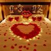 5000/100pcs Artificial Fake Rose Petals Red Colorful Simulation Silk Roses Petal for Valentines Day Wedding Party Romantic Decor