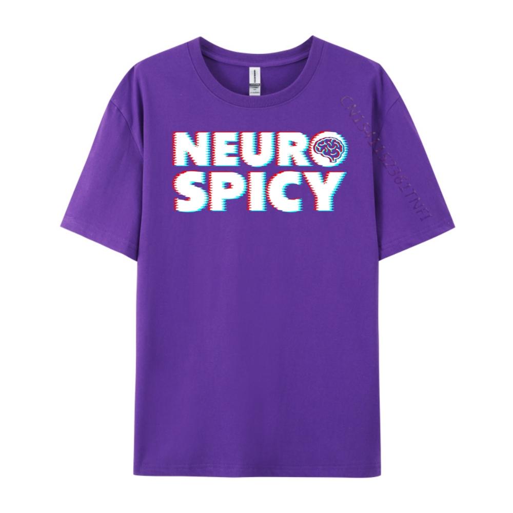 Neurodiversity Neurospicy Neuro Spicy Neurospicy White T Shirt Men Mens TShirts Slogan