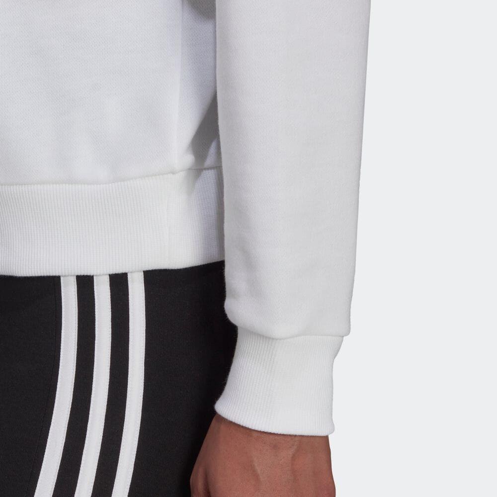 Adidas Sweatshirts Women's White Crew Neck Moderate Regular HD1783