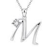 Fashionable Diamond Necklace In European and American 26 English Letters