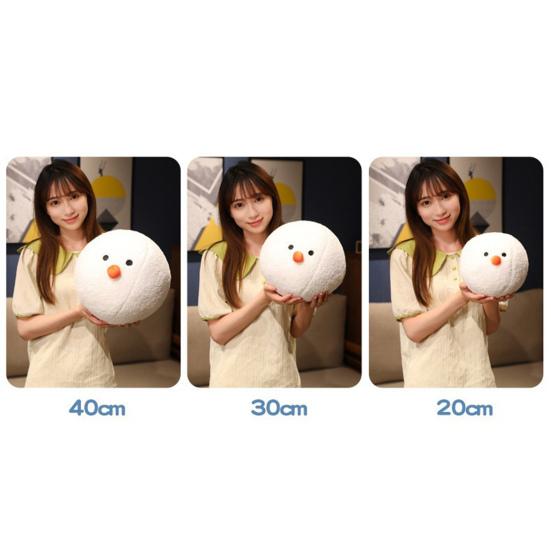 Christmas Plush Plushie Christmas Cute Cartoon Snowball Doll Doll Plush Pillow Ornament Soft Stuffed Doll Toy Pillow