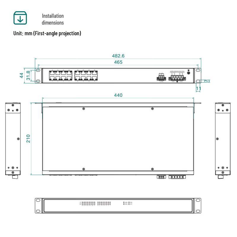Maiwei 100Mbps Industrial Ethernet Switch