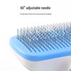 One-Click Self-Cleaning Dog Hair Comb - Stainless Steel Pet Shedding Brush