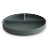 Mushie Silicone Suction Plate | Non-Slip Divided Plate for Babies & Toddlers | Food Grade Silicone | Dishwasher & Microwave Safe | Dried Thyme