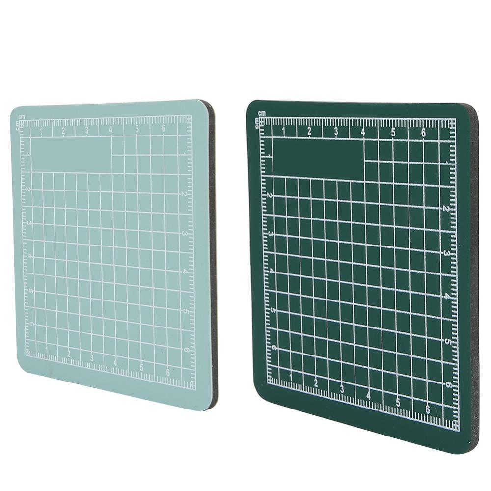 2pcs Thin Cutting Mat Square Paper Cutting Board Easy To Clean Craft Cutting Mat Paper Trimming
