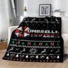 R-Resident Evil Umbrella Printed Blankets Picnic Blanket Flange Warm Blanket Home Travel Blankets Bed Linings Birthday Gift