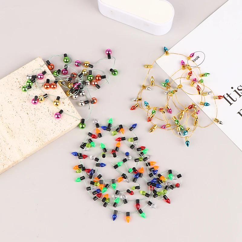 1:12 1 Řetěz falešných světel Vánoce Dobrá dekorace Domeček pro panenky Miniaturní Mini Nábytkové doplňky Řetězová světla