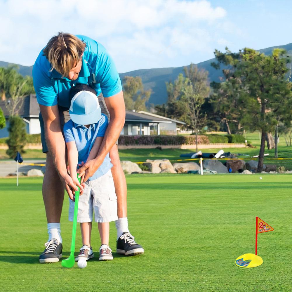 Golf Toys Set for Kids Educational Plastic Golf Toys Kits for Toddlers Outdoor Lawn and Indoor Sports Toys for Toddlers NEW