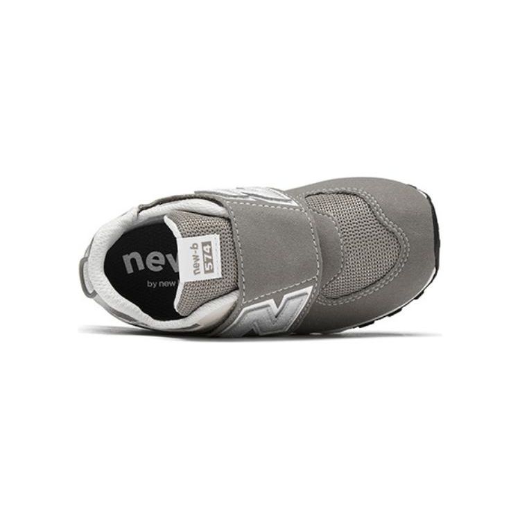 New Balance 574 New-B Hook & Loop Toddler Rain Cloud Silver Metallic Baby Sneakers NW574GR