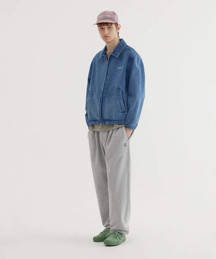 COVERNAT Denim Zip-Up Jacket Blue
