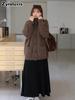 Oversized Knit Sweater for Women Chunky Cable Knit Poncho Coat