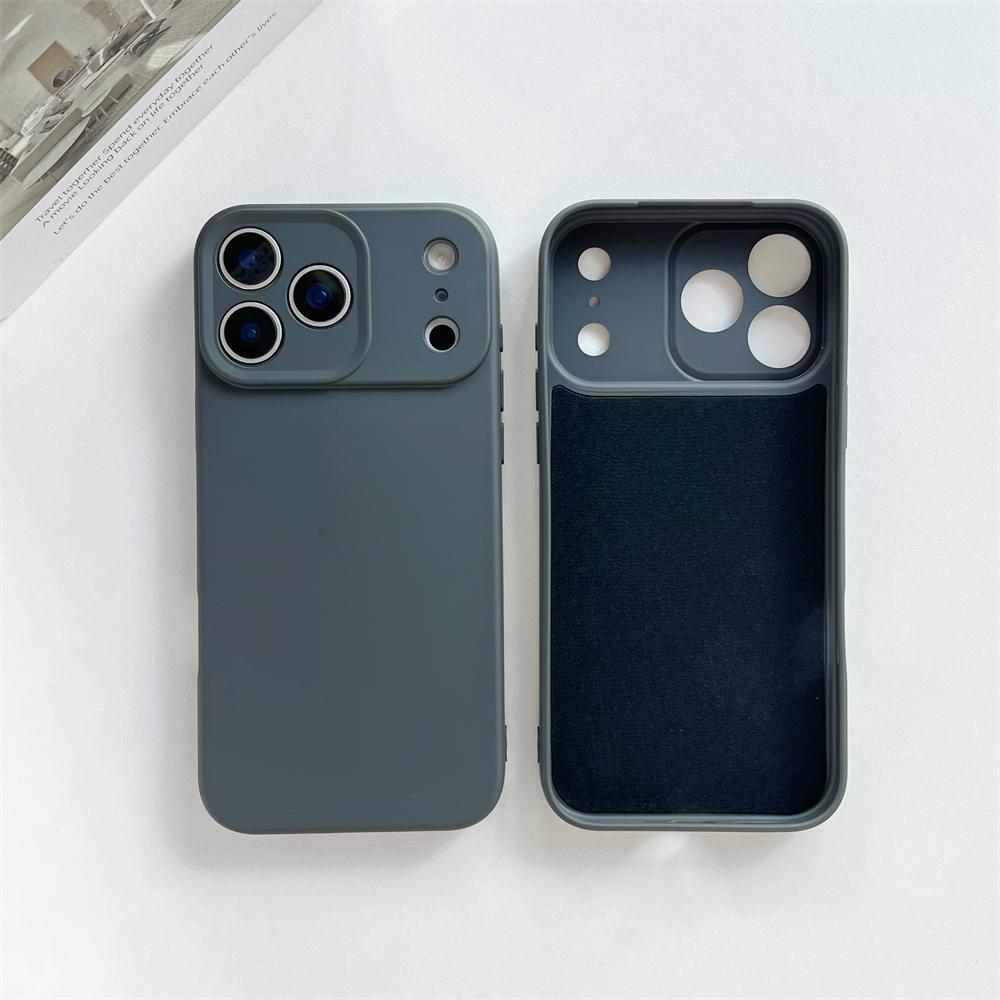 

Original Liquid Silicone Phone Case For iPhone 17 16 15 14 13 Pro Max Air Shockproof Matte Soft Camera Lens Protection Cover iPhone17 Pro